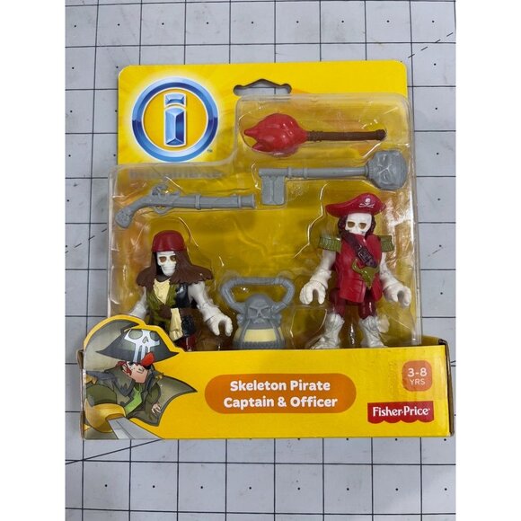 imaginext PIRATE Sets Captain Kid Deckhand Skeleton Cannon New in Box 3 Sets - Picture 10 of 13